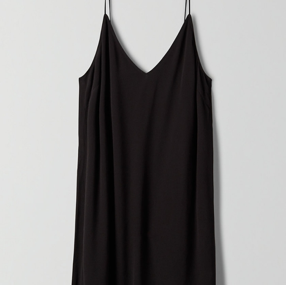 Aritzia Wilfred Free Vivienne Slip Dress Black S - Picture 7 of 8